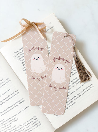 Ghosting You For My Books Bookmark | Cute Ghost Bookmark