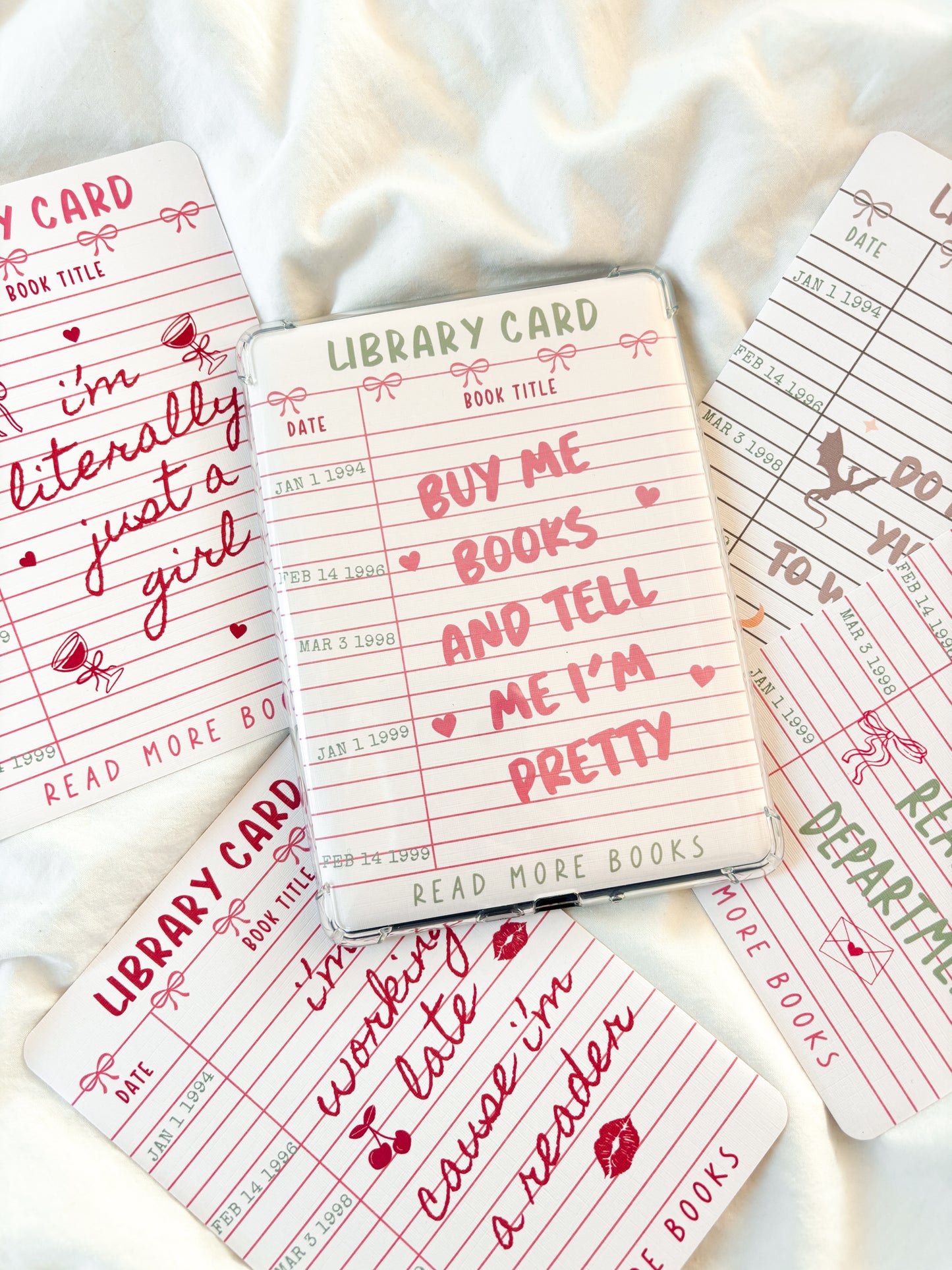 Buy Me Books Library Card Kindle Insert