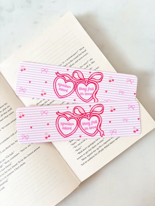 Spoiler Alert They Fell In Love Bookmark