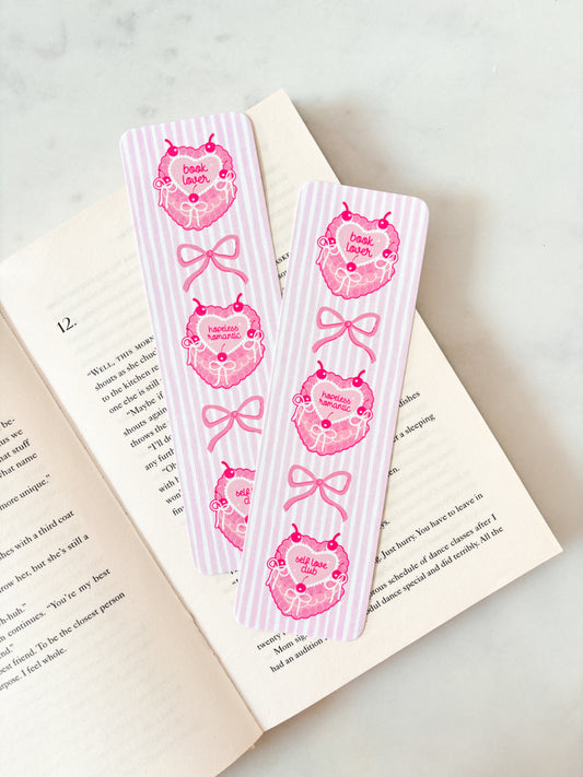 Pink Vintage Romance Cakes Bookmark