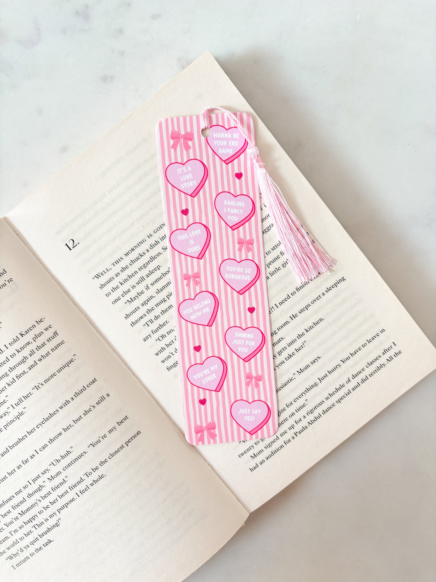 You Belong With Me Love Hearts Bookmark