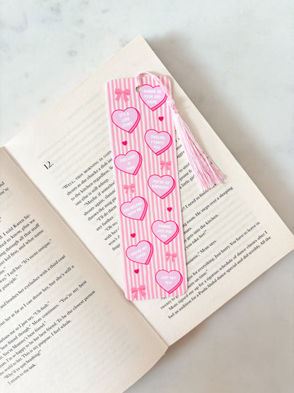 You Belong With Me Love Hearts Bookmark