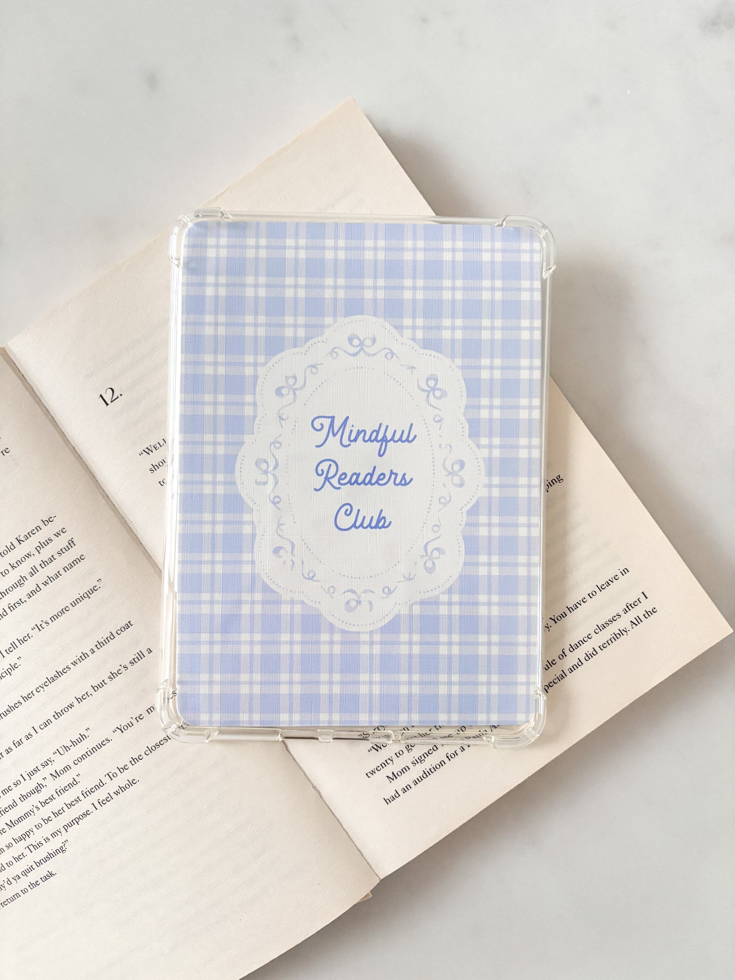 Mindful Readers Club Kindle Insert | Cute E-Reader Insert