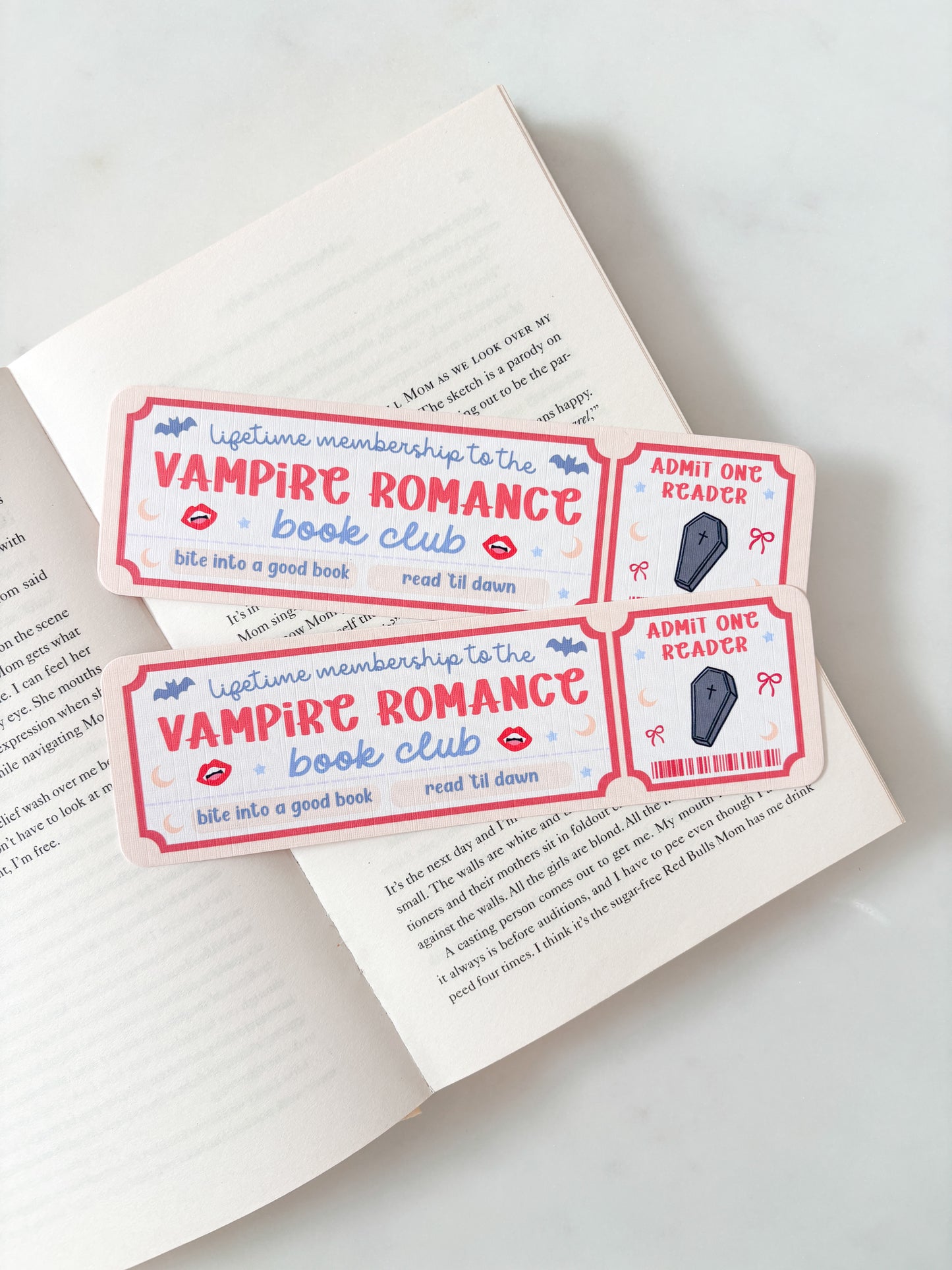 Vampire Romance Book Club Bookmark