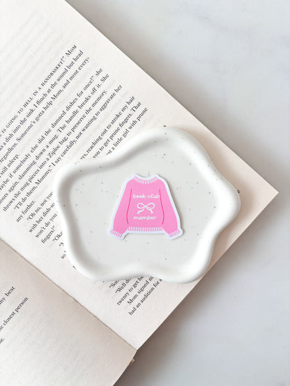 Book Club Member Sweater Sticker