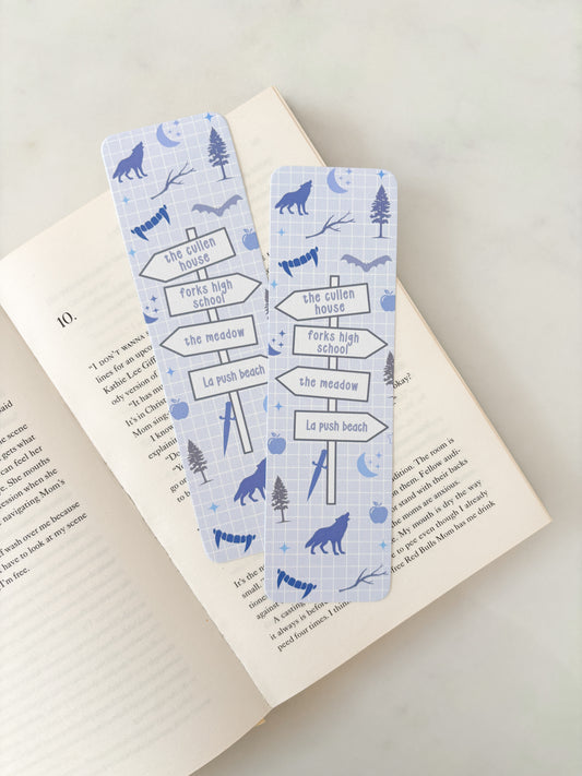 Twilight Street Signs Bookmark