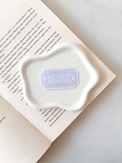 Hot Ghouls Reads Club Ticket Sticker