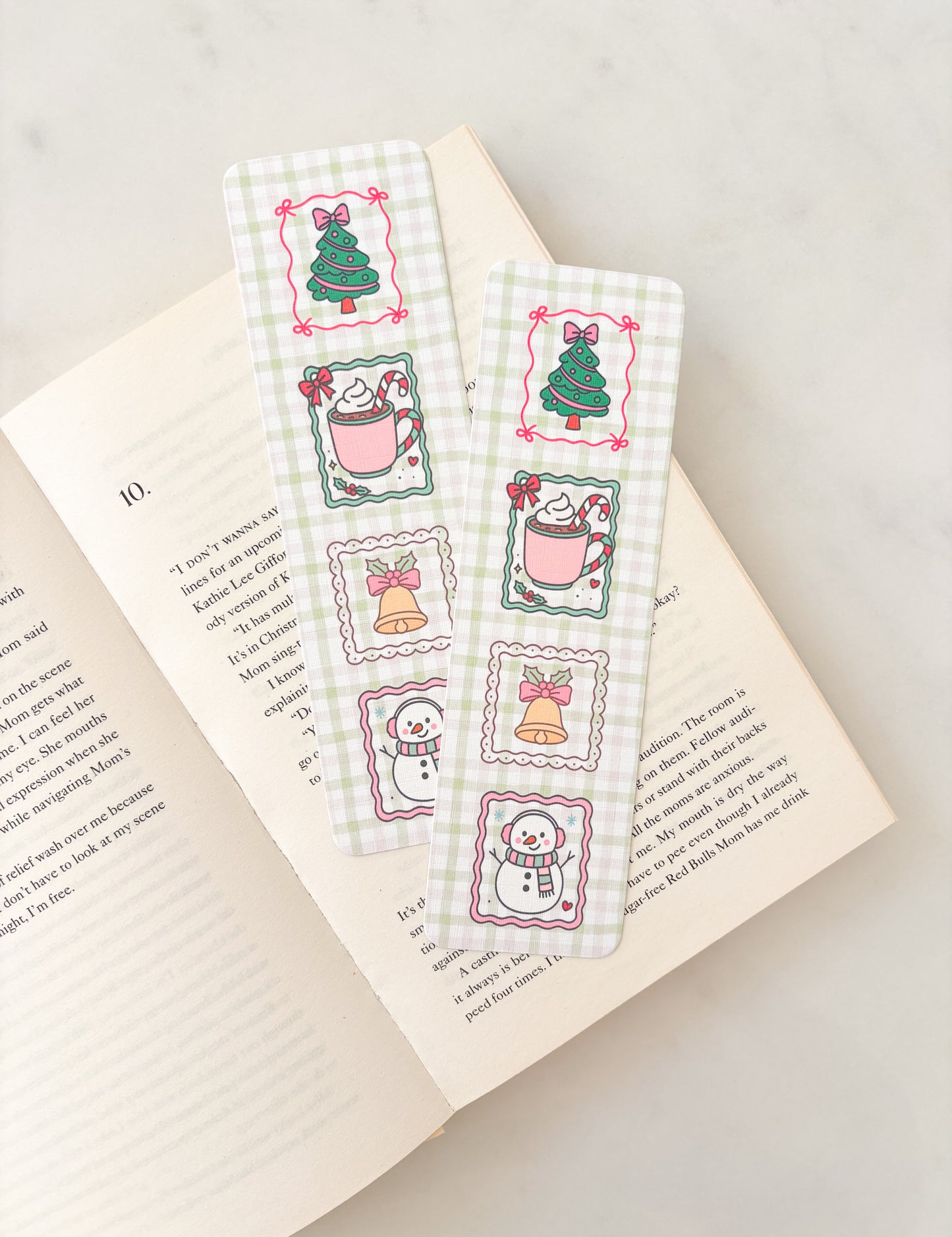 Vintage Christmas Stamps Bookmark