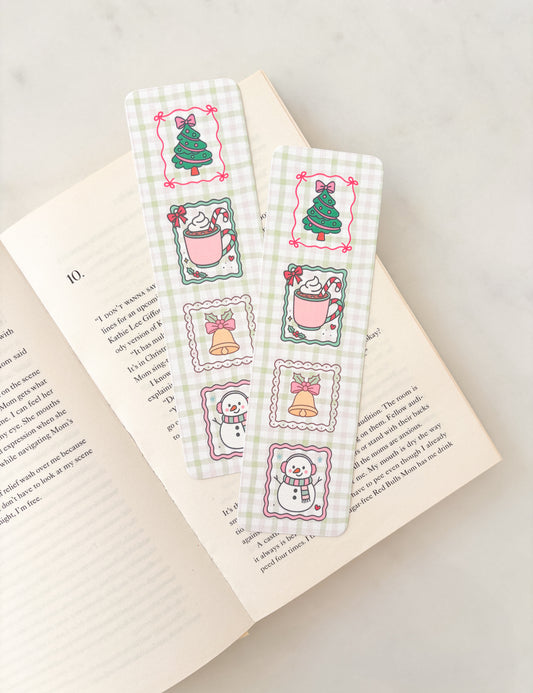 Vintage Christmas Stamps Bookmark