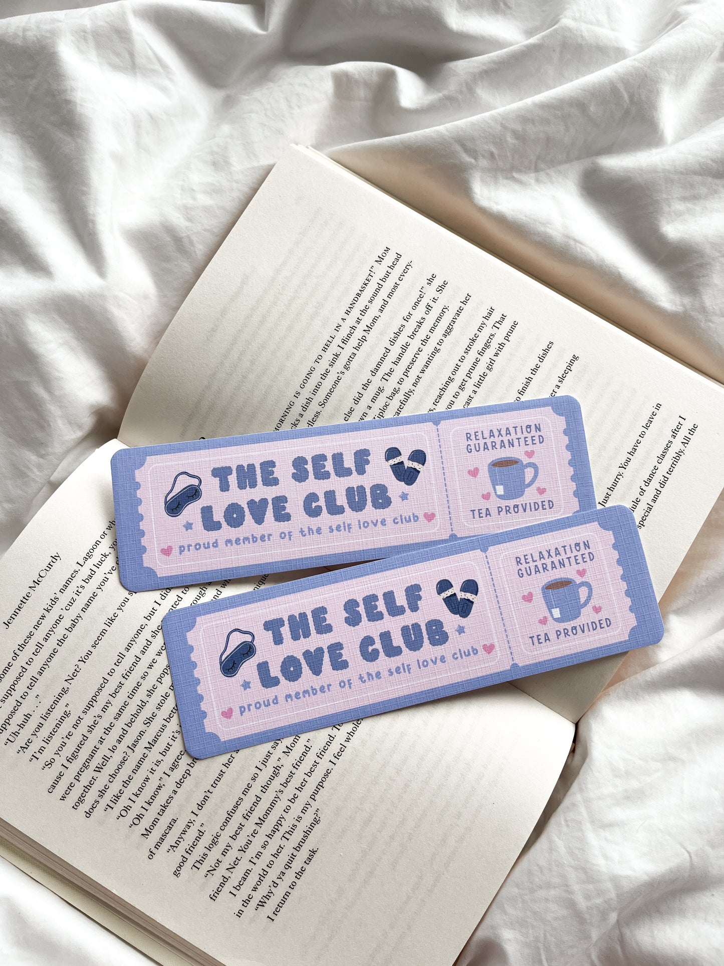 Self Love Club Bookmark | Admit One Book Club Bookmark