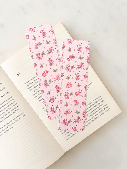 Coquette Candy Canes Bookmark