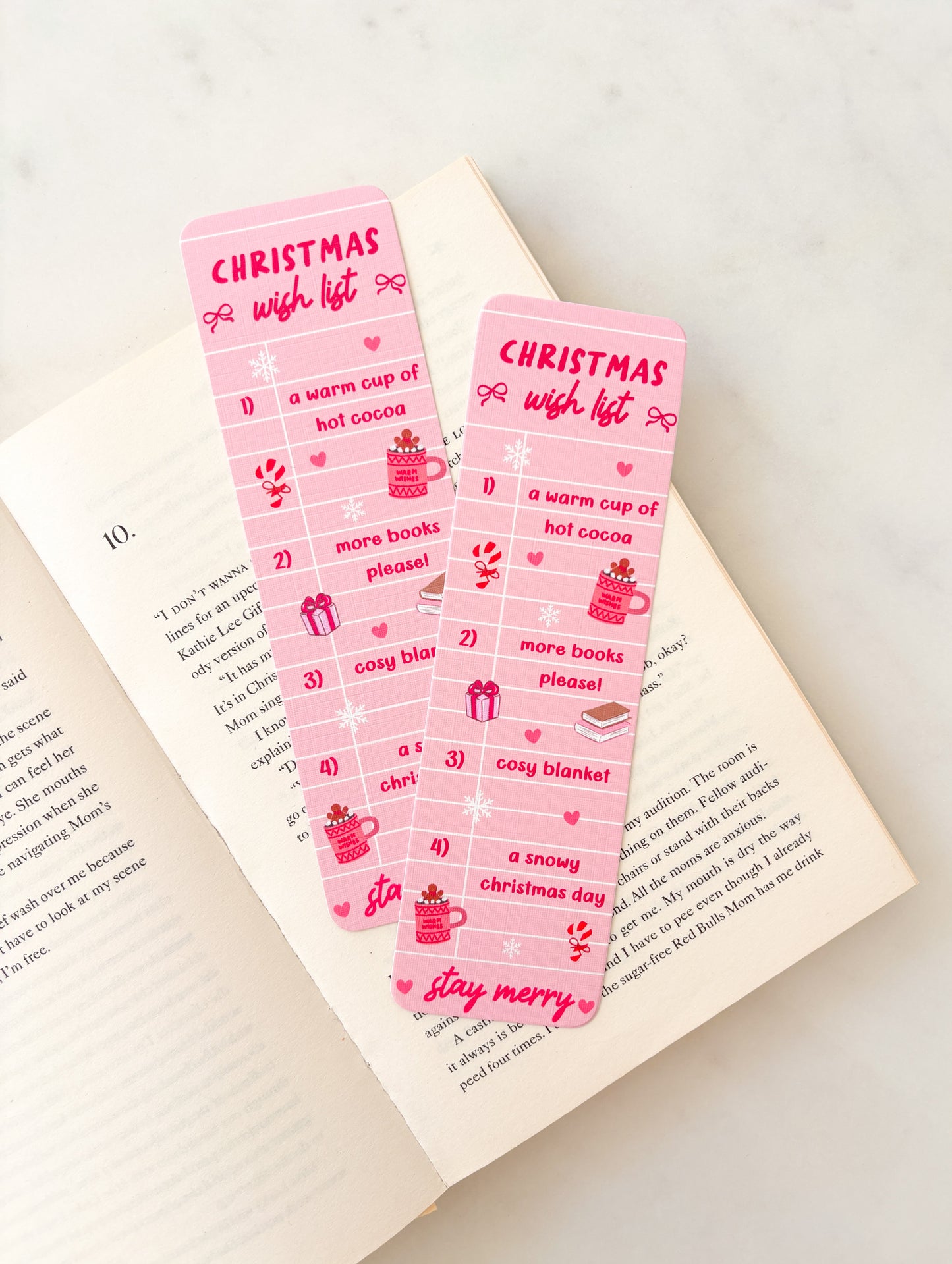 Christmas Wish List Bookmark