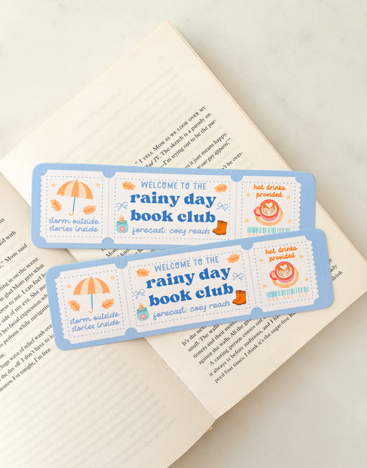 Rainy Day Book Club Bookmark