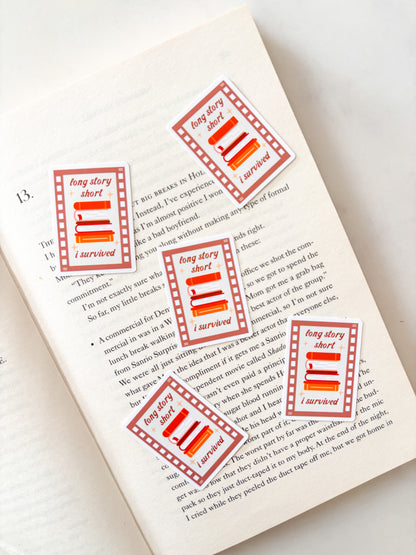 Long Story Short I Survived Sticker | Bookish Sticker
