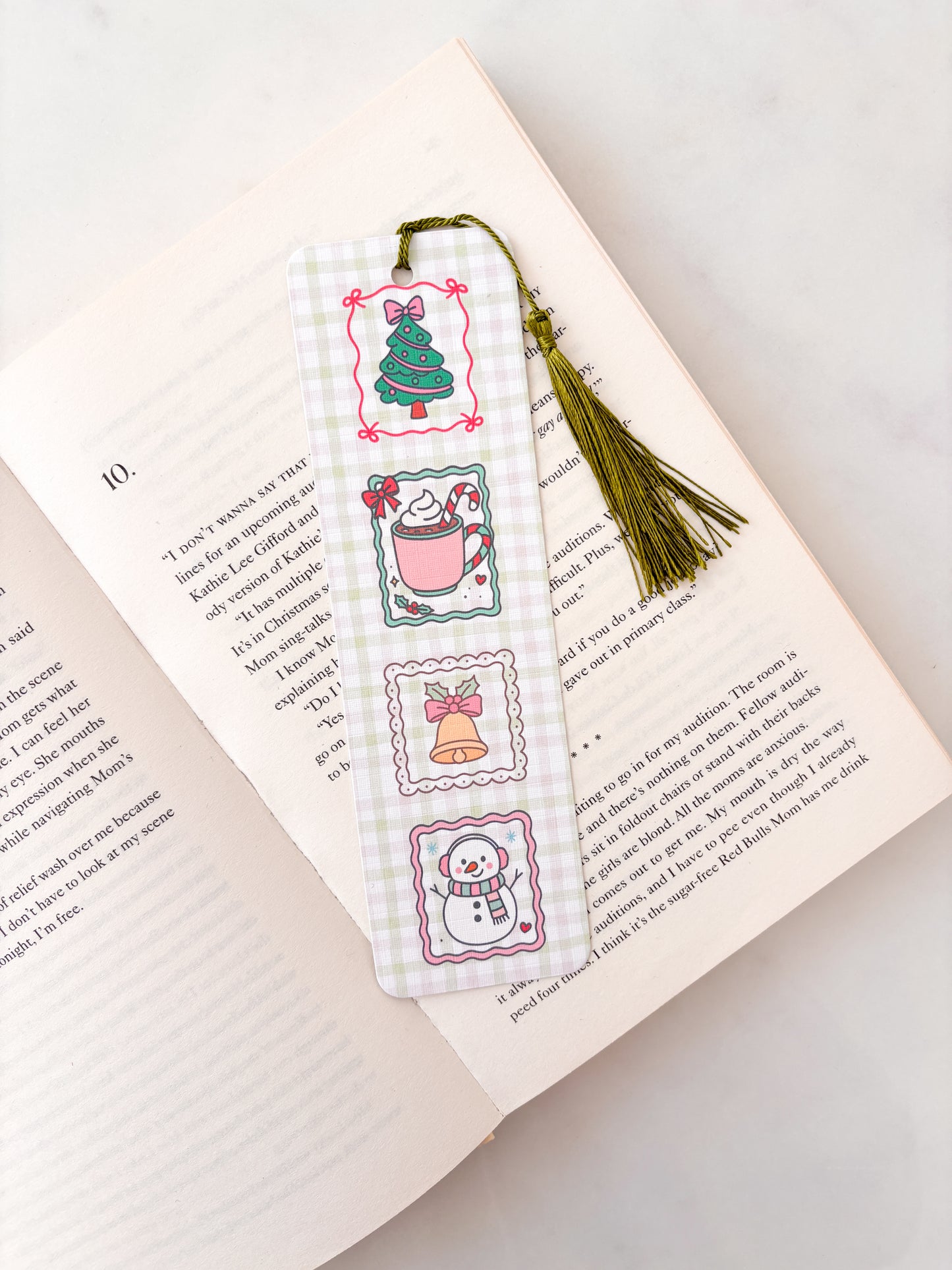 Vintage Christmas Stamps Bookmark