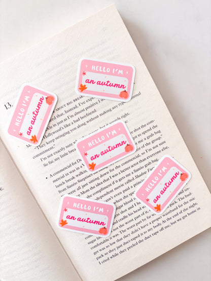 I Am An Autumn Sticker