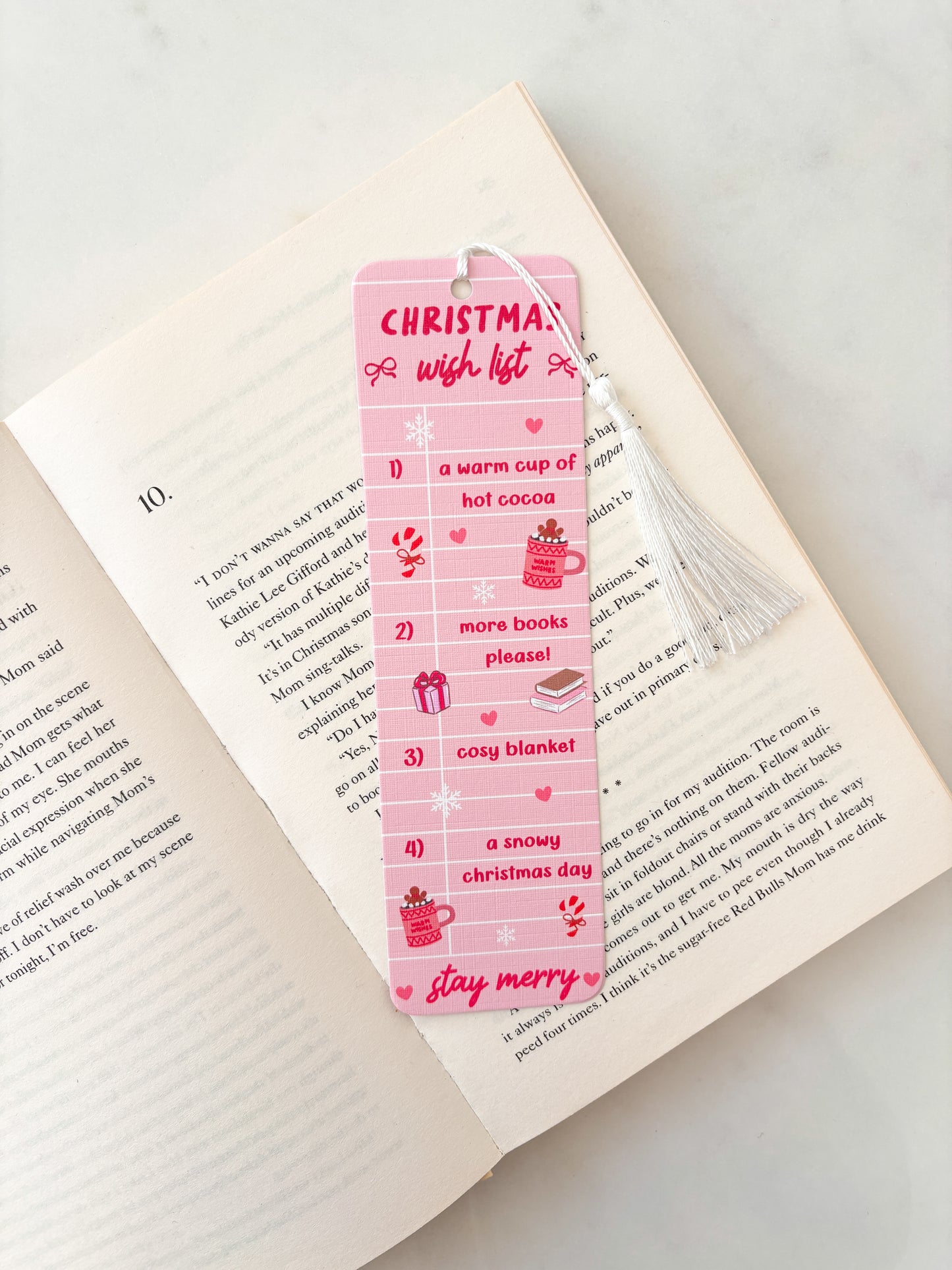 Christmas Wish List Bookmark
