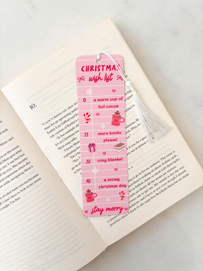 Christmas Wish List Bookmark