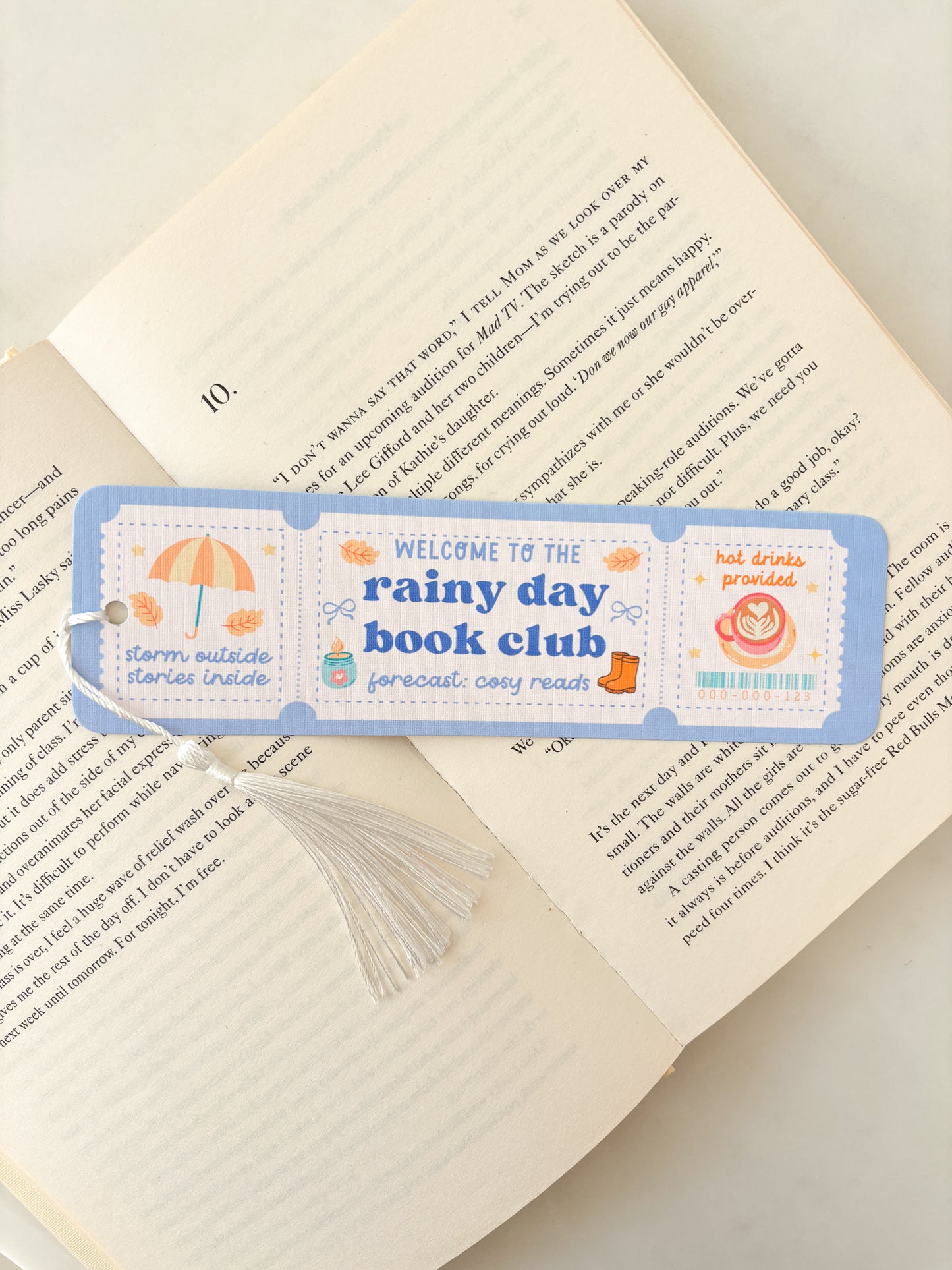 Rainy Day Book Club Bookmark