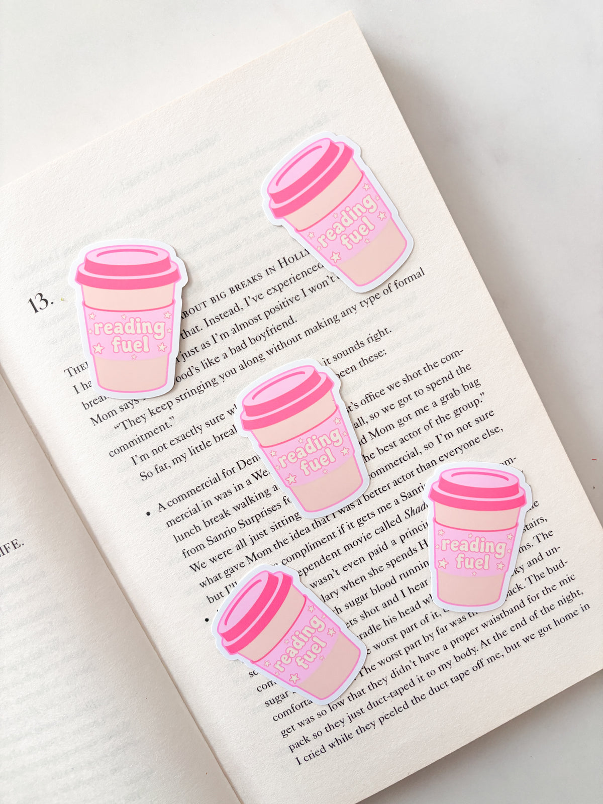 Reading Fuel Sticker | Coffee Cup Sticker
