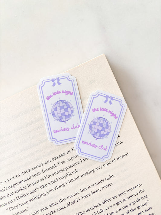 Late Night Readers Club Sticker
