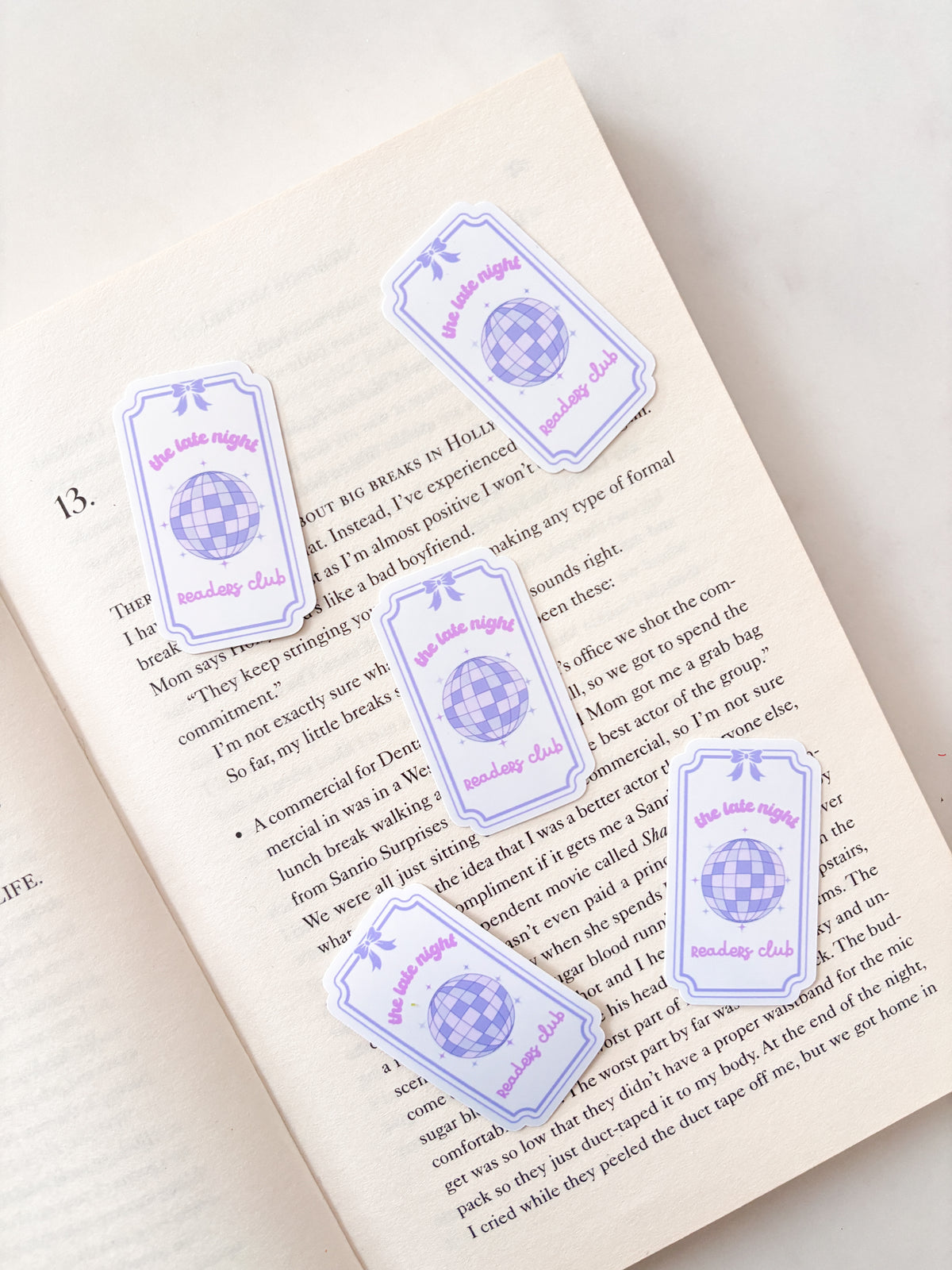 Late Night Readers Club Sticker