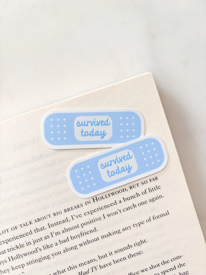 Survived Today Bandaid Sticker