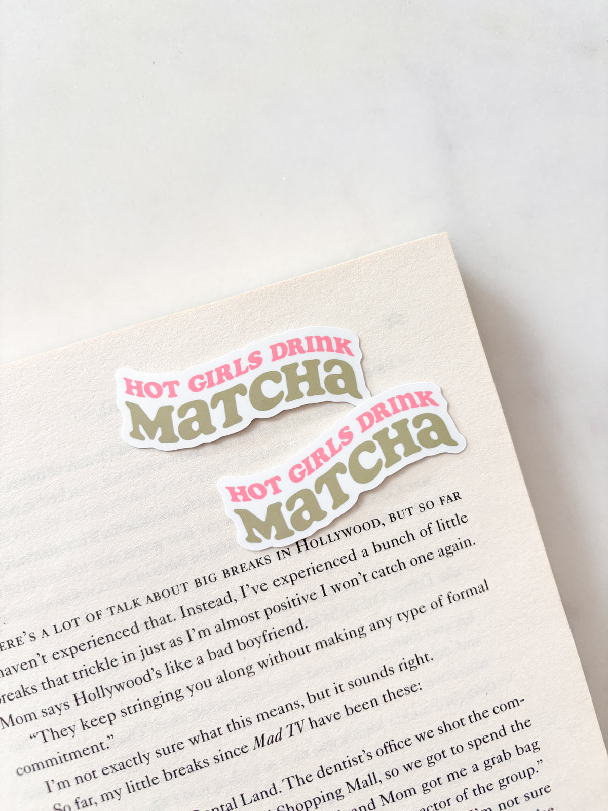 Hot Girls Drink Matcha Sticker