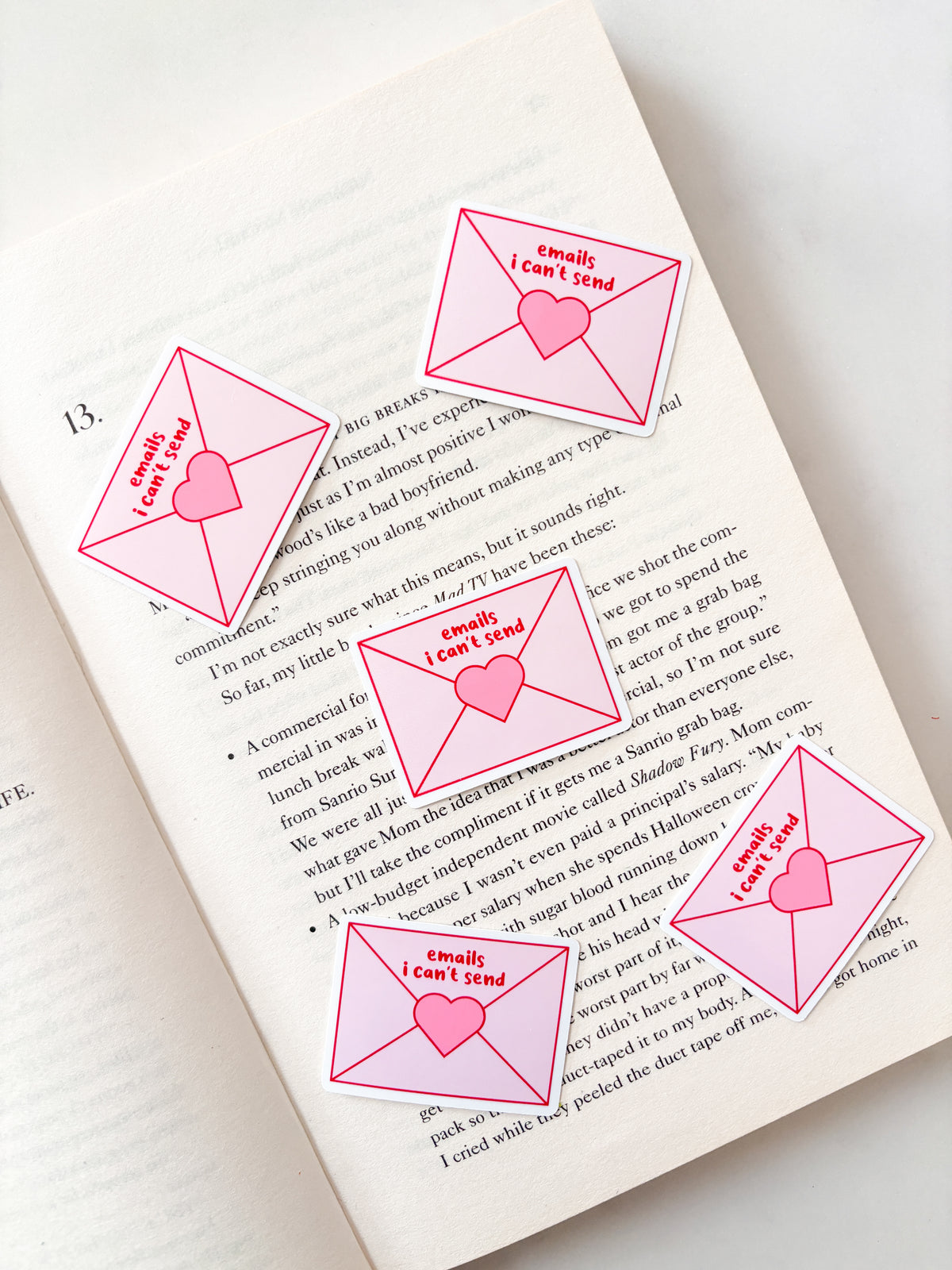 Emails I Can't Send Envelope Sticker | Cute Letter Sticker