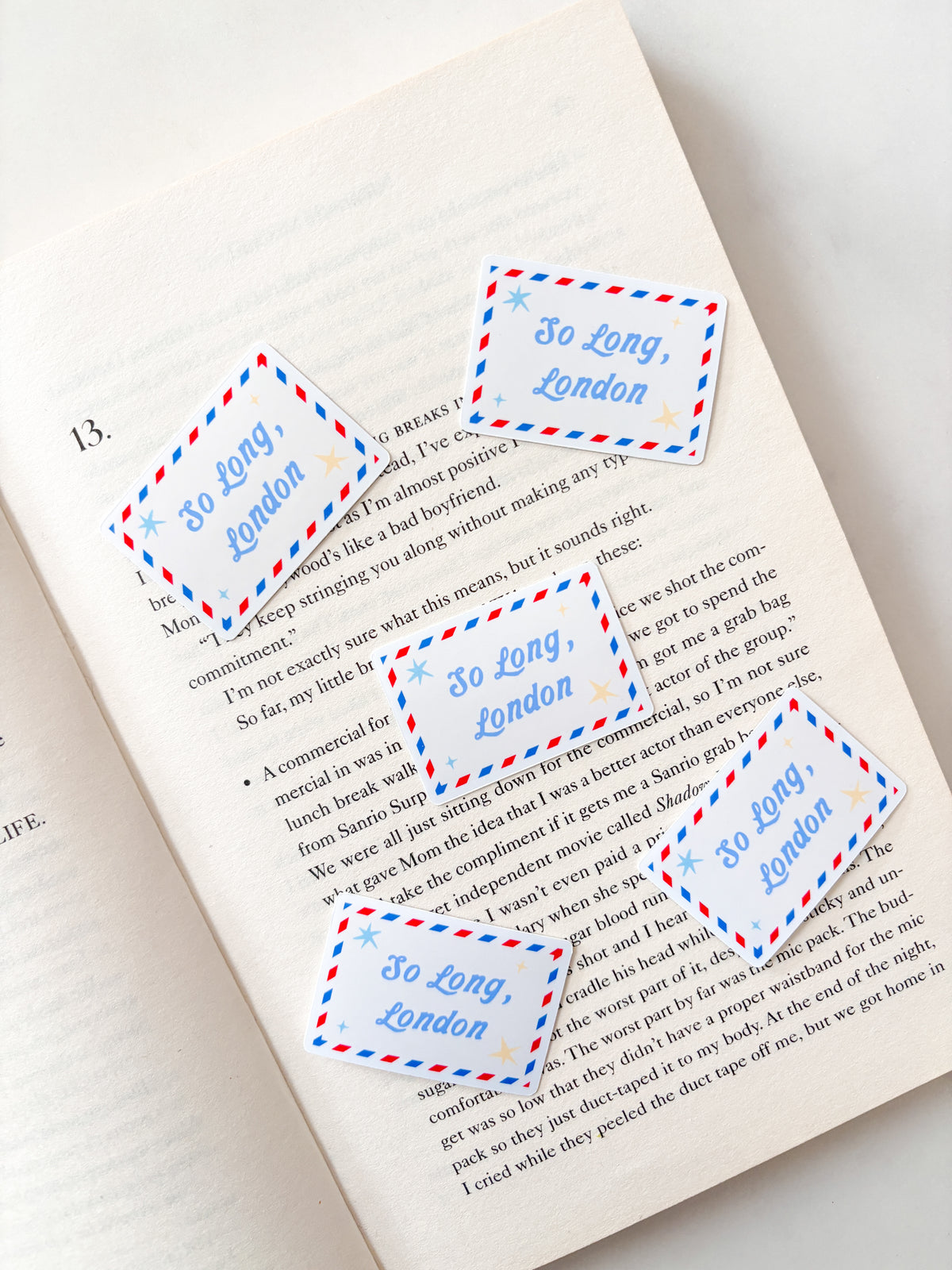 So Long London Envelope Sticker | Cute Letter Sticker