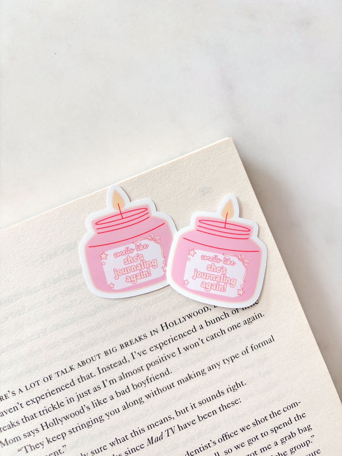 Smells Like She's Journaling Again Candle Sticker | Planner Sticker