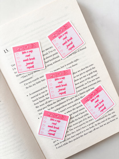 Journal To-Do List Sticker | Planner Sticker
