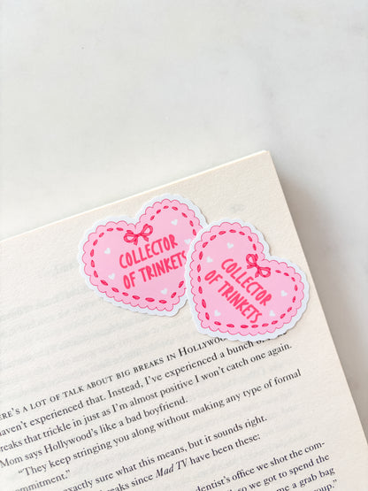 Collector Of Trinkets Heart Sticker | Journal Sticker