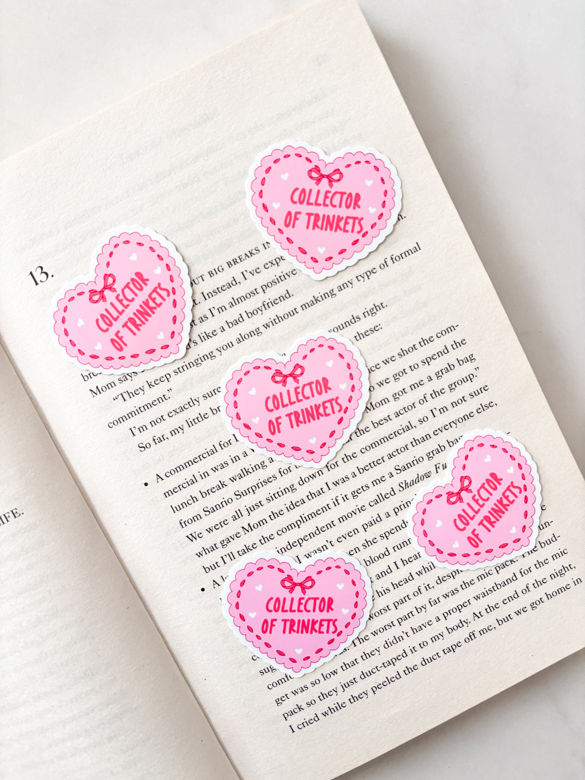 Collector Of Trinkets Heart Sticker | Journal Sticker