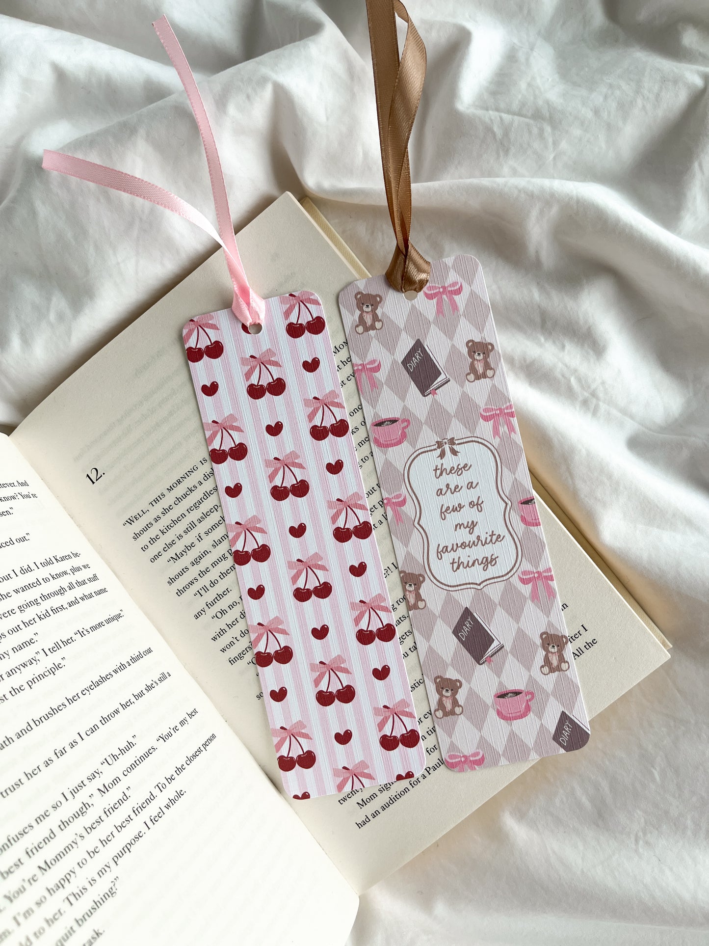 My Favourite Things Bookmark | Girly Romantic Bookmark