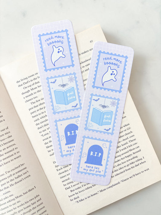 Spooky Stamps Bookmark | Cute Ghost Bookmark