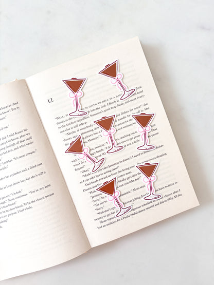 Espresso Martini Coquette Bow Sticker