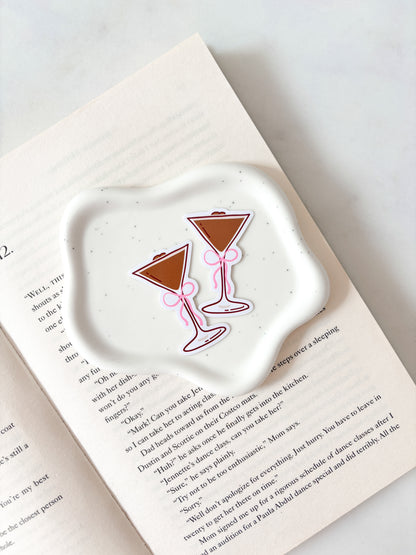 Espresso Martini Coquette Bow Sticker