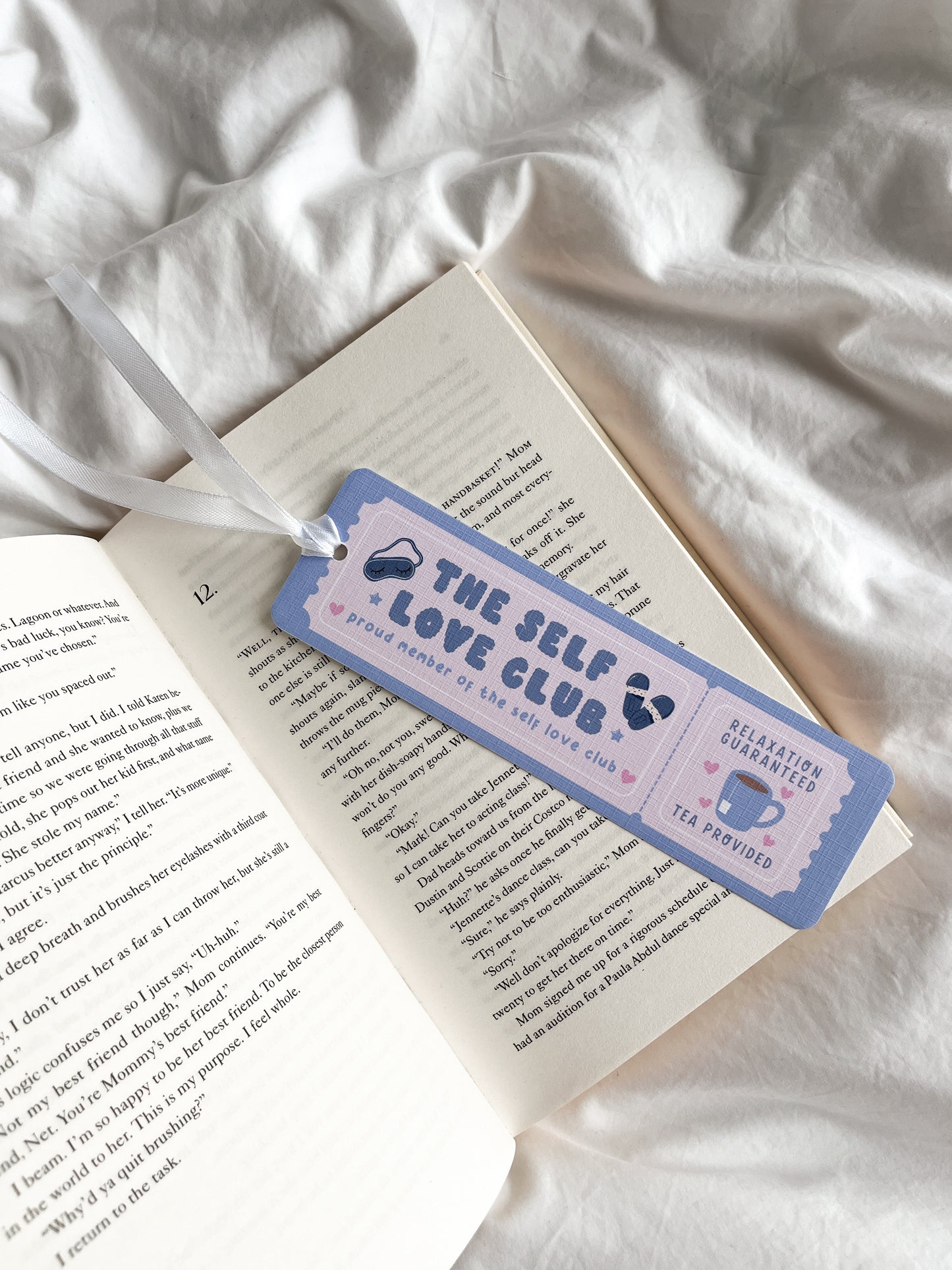 Self Love Club Bookmark | Admit One Book Club Bookmark