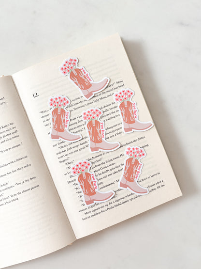 Yeehaw Cowboy Boots Sticker | Cowgirl Sticker