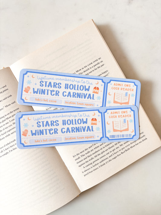 Stars Hollow Winter Carnival Bookmark