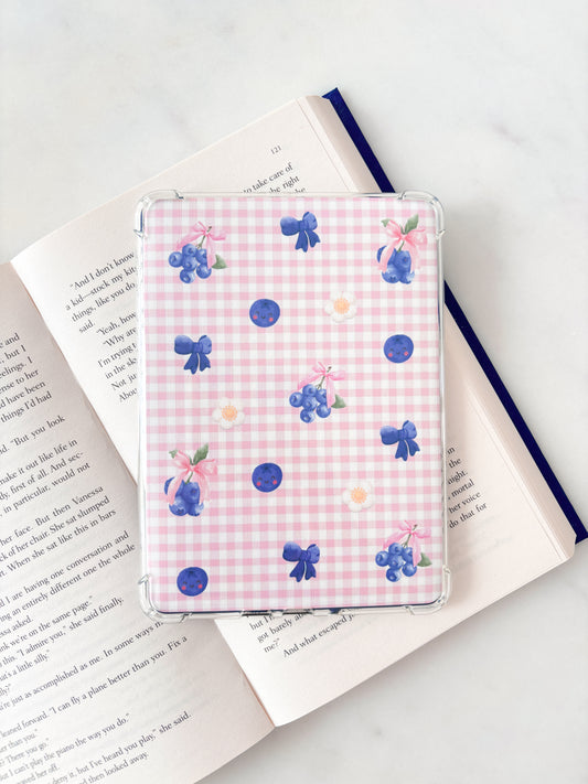 Blueberry Coquette Bows Kindle Insert | E-reader Insert