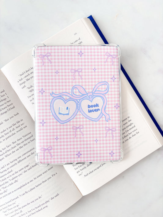 Book Lover Coquette Locket Kindle Insert | E-reader Insert