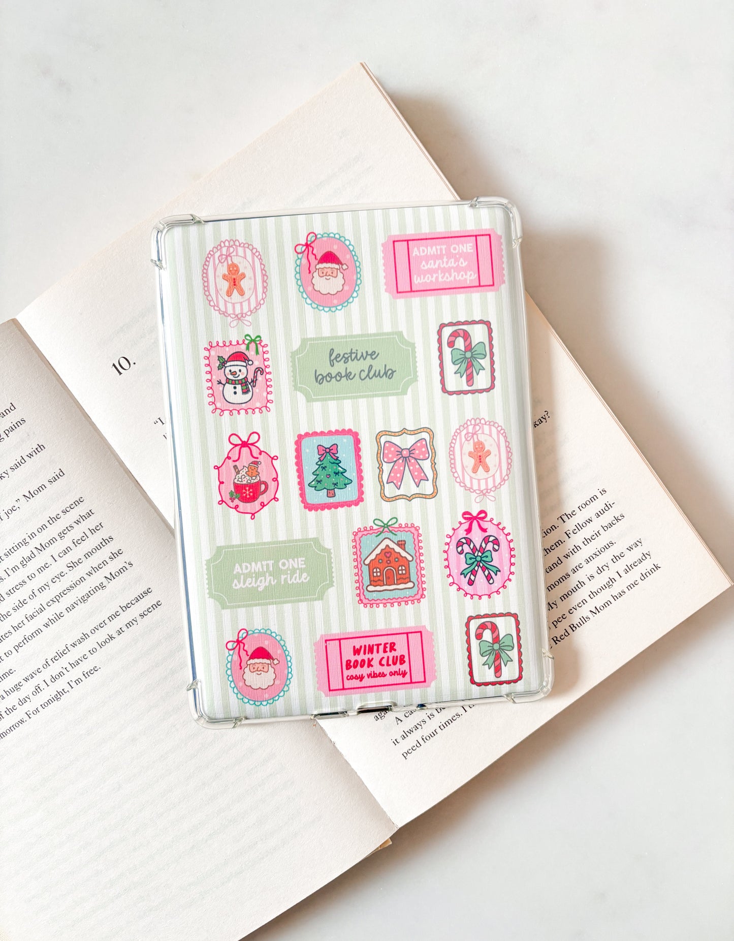 Cute Christmas Stamps Kindle Insert