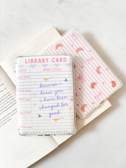 Library Card Kindle Insert | Changed For Good Quote