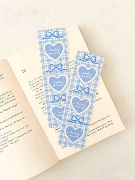 Hockey Romance Coquette Heart Bookmark