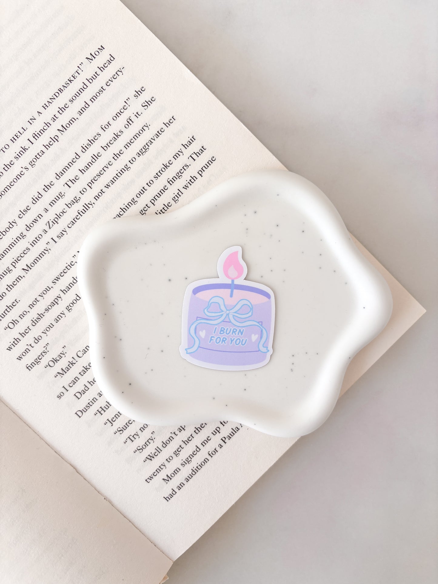 I Burn For You Candle Sticker