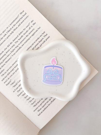 I Burn For You Candle Sticker