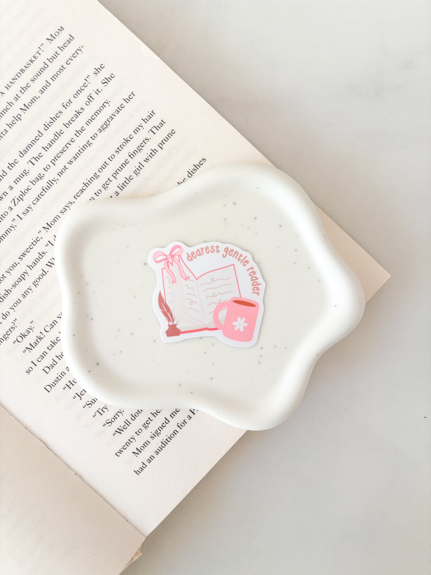 Dear Gentle Reader Book Sticker
