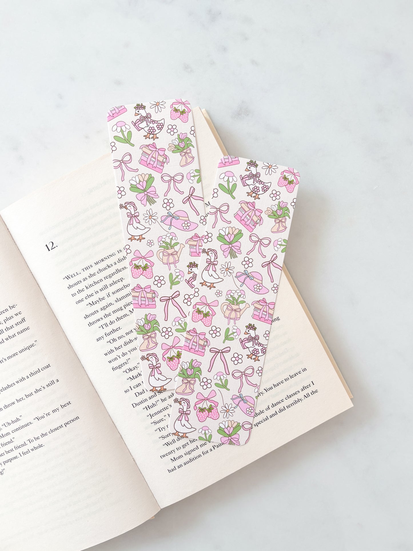 Coquette Summer Duck Bookmark